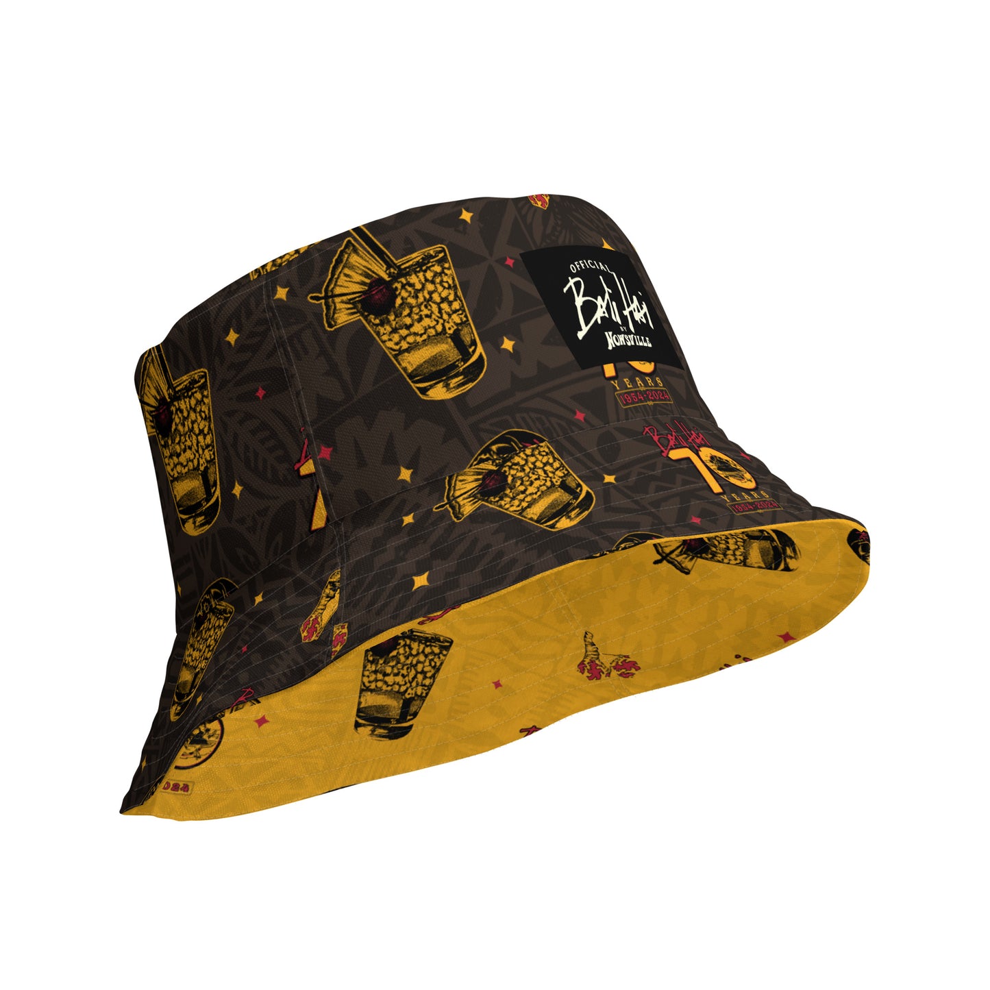 BALI HAI - 70th - bucket hat - SD brown/gold