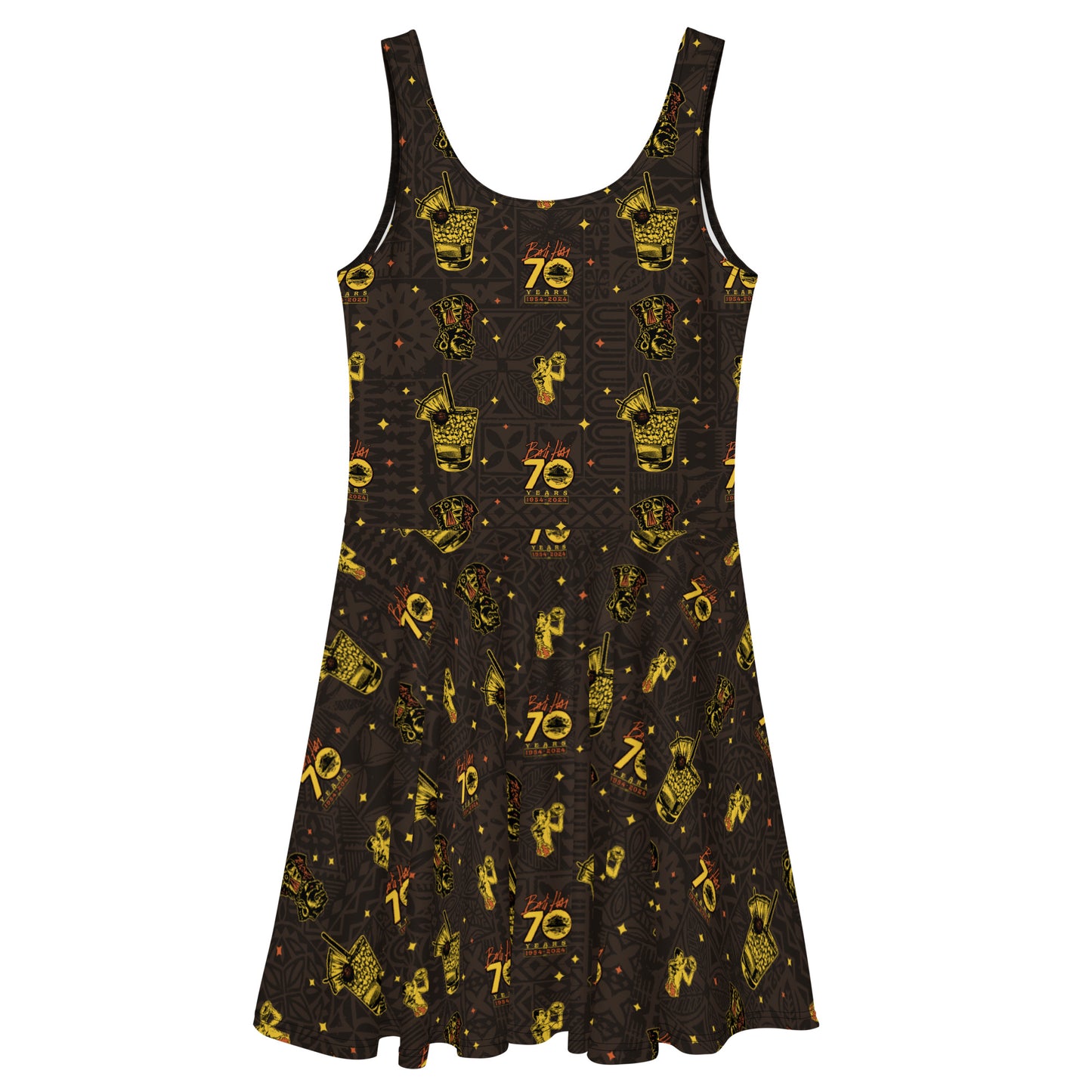BALI HAI - 70th - dress - SD brown/gold