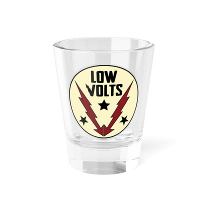 Low Volts - Circle Badge Shot Glass