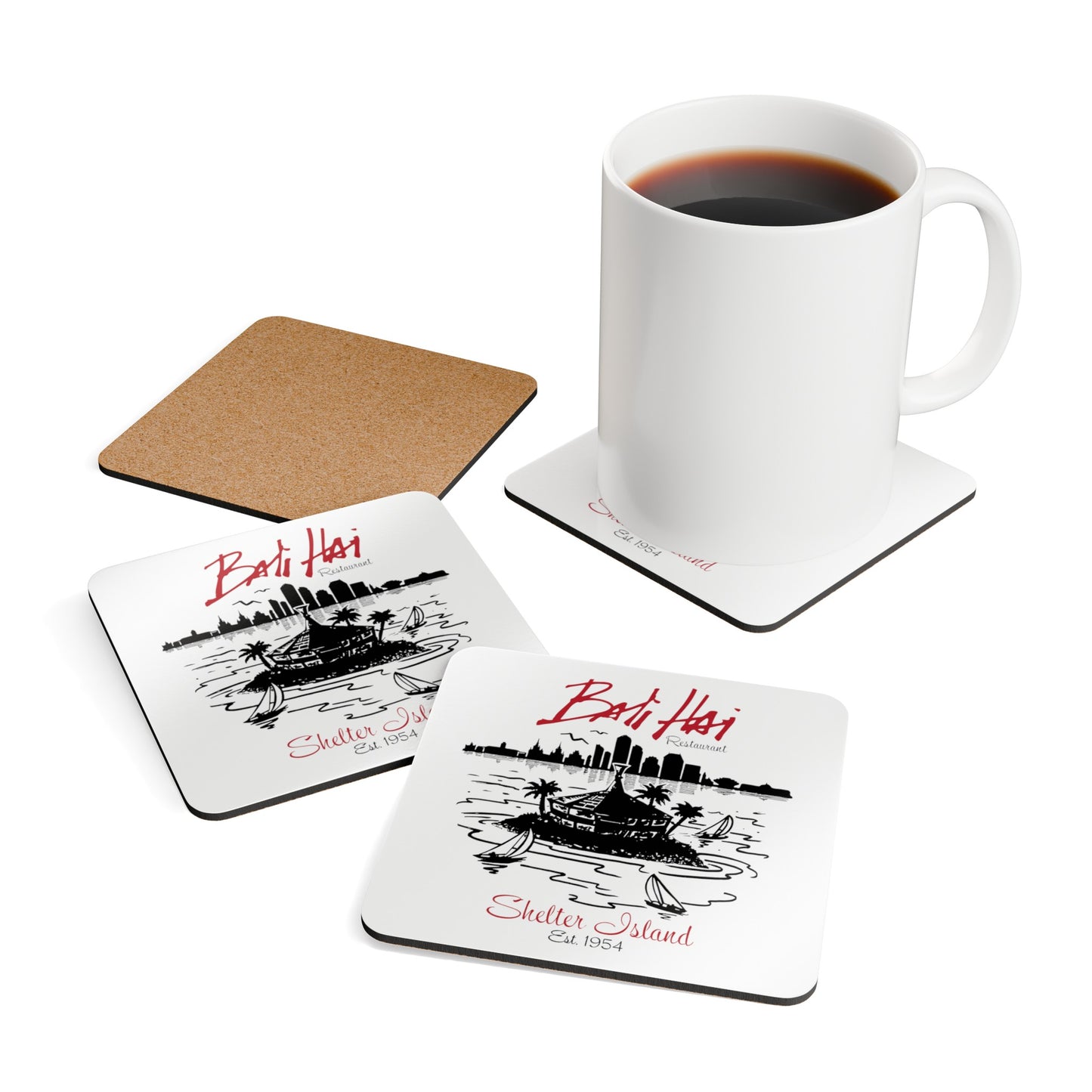 BALI HAI - corkwood coasters