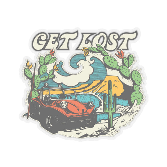 GET LOST - clear sticker