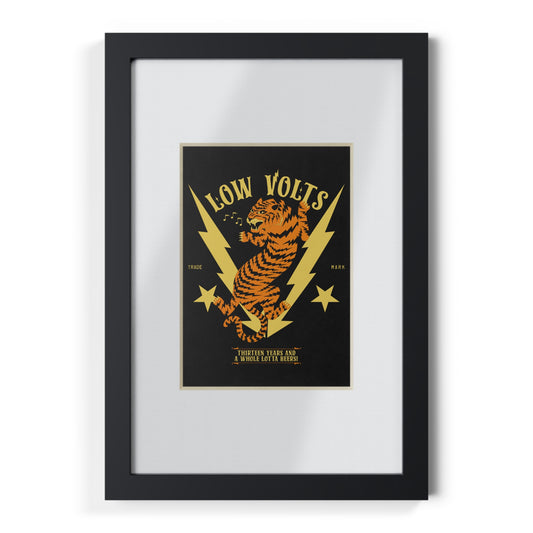 Low Volts - Electro Tiger Framed Print