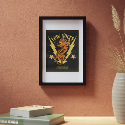 Low Volts - Electro Tiger Framed Print