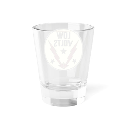 Low Volts - Circle Badge Shot Glass