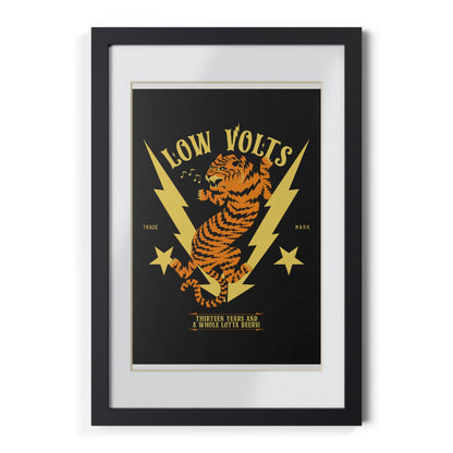Low Volts - Electro Tiger Framed Print