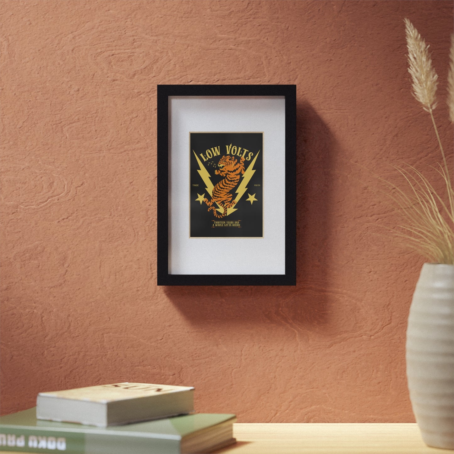 Low Volts - Electro Tiger Framed Print