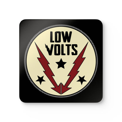 Low Volts - Circle Badge Coasters