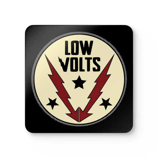 Low Volts - Circle Badge Coasters
