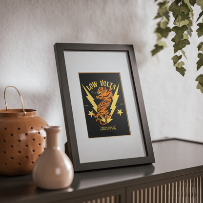 Low Volts - Electro Tiger Framed Print