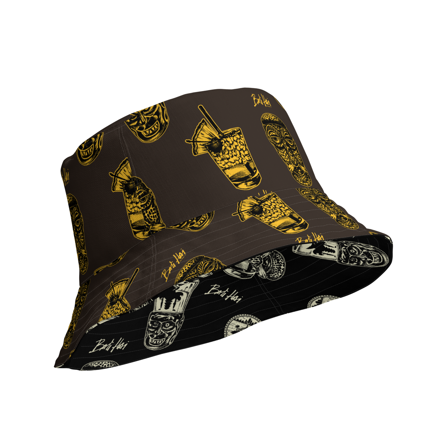 BALI HAI - reversible hat - SD brown/gold